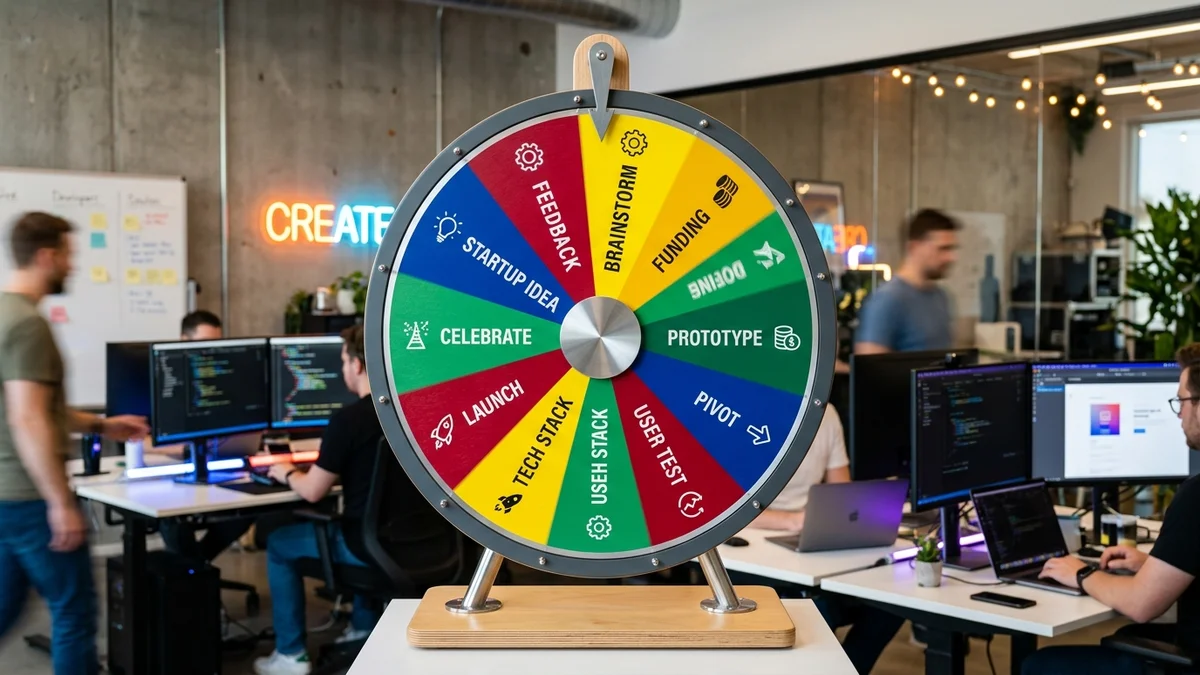 Ilustración colorida de la ruleta de Google con los cuatro colores icónicos azul, rojo, amarillo y verde en vectores modernos
